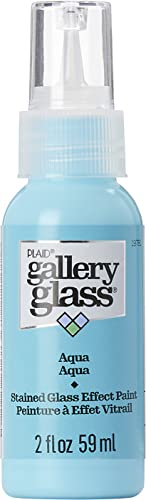 FolkArt Gallery Glass Paint 2oz-Aqua