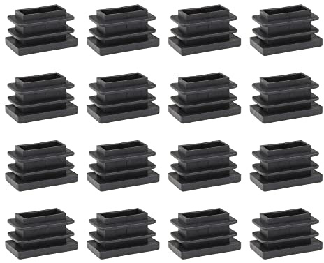 16 tappi lamellari, tappi di protezione, tappi di plastica, tappi terminali (15 x 30 mm, rettangolari)