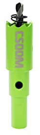 CSOOM Bi-Metal Hole Saw Drill Bit for Working in Plasterboard, Plastic, Wood, Metals, Thin Sheet Steel, High Performance Drilling Tool Size 18 mm