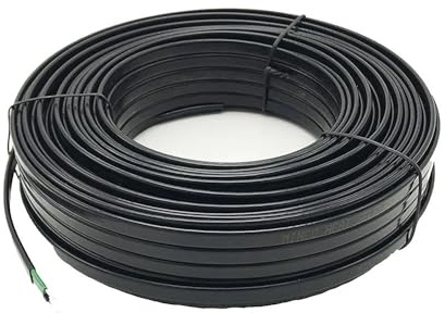 easyhaha Wasserrohr-Frostschutz-Frostschutz-Heizkabel 12V 24V 110V 220V for selbstregulierendes elektrisches Heizkabel auf dem Dach (Color : 24V 25W 5m)