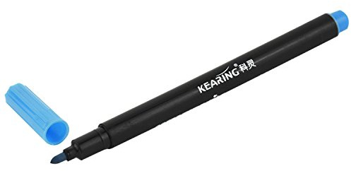 Juwaacoo 1 x Fabric Marker Pens Permanent Colors for DIY Textile Clothes T-Shirt Shoes Blue