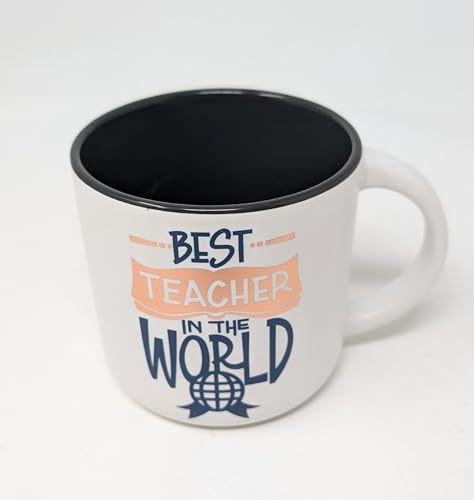 JRose Collections Tazza per insegnante, idea regalo per la fine del semestre, bella tazza per insegnante, tazza ideale per insegnanti, tazza da 325 ml, JR5114 (World Best Teacher)