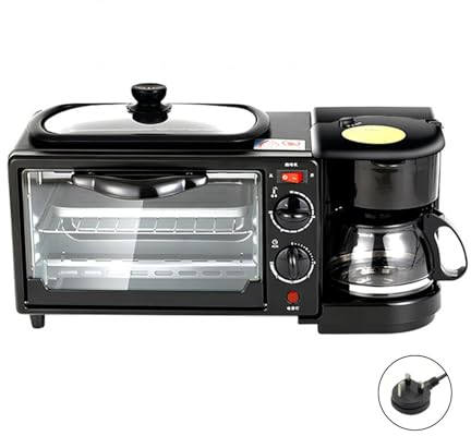 LOVIVER Breakfast Machine Breakfast Station Egg 3 in 1 Heat Selector Mode Versatile Portable Breakfast Center Station Breakfast Maker