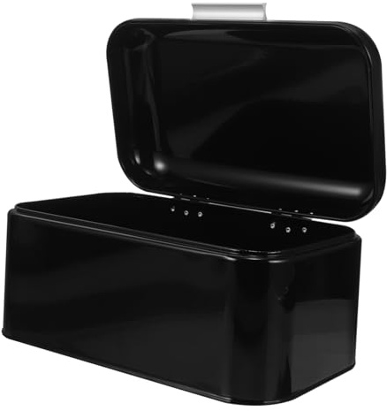 Amosfun Boîte à Pain Métal Pour Cuisine Boîte De Rangement Pour Pain De Comptoir Récipient De Stockage Léger Et Résistant