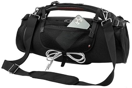 Funda de Viaje con Correa de Hombro extraíble para JBL Boombox 3 - Funda Protectora Impermeable y Transpirable para Altavoz Bluetooth portátil (Negro)