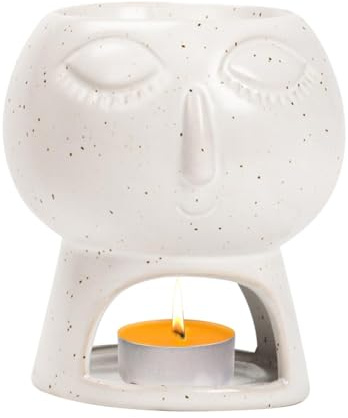 Duftlampe Aus Keramik Für Teelicht, Aromalampe Für Aromas Duft Öl, Ölbrenner Teelichthalter Für Innen Und Außen, Kerzen Duftlampen Aromalampen Duftdiffusor Für Meditation, Spa, Yoga
