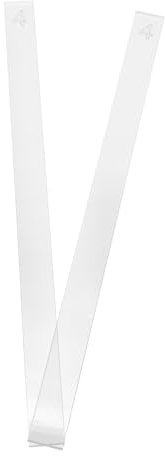 TOPBATHY Strumento Per Bilanciare Lo Spessore Dei Biscotti - 2 Righelli in Acrilico Per La Cottura Livellatore Lisciatore Per Fondente Per La Cottura Alla Francese