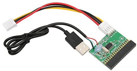 TIKATARER USB-Diskettenlaufwerk, 34-Pin-zu-USB-Kabeladapter, Diskettenleser mit 34-Pin-zu-USB-Kabeladapter, Externes Diskettenlaufwerk für 1,44 MB Diskettenlaufwerk