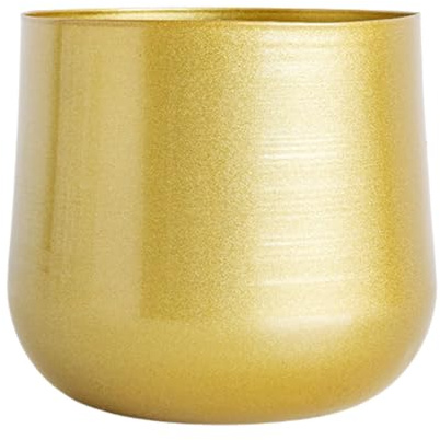 Blumentopf Metall Gold - Gold Metall Decke Hängende Blumentopf, Blumenampel für Sukkulenten Pflanzen | Pflanzentopf Eisen Topf für Pflanzen Blumens Monstera Sansevieria Efeutute Lavendel Sukkulenten