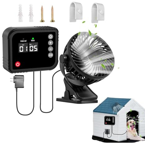Renchey Ventilateur De Tente De Culture - Ventilateur D Extraction avec Rotation 360°,Circulateur d'air Intérieur - pour Salle de Bain Garage Serre Dortoir Abri Terrasse Poulailler