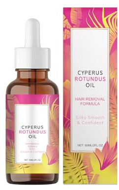 Cyperus Rotundus Oil for Hair Removal, 60ml Cyperus Rotundus Skin Serum, Moisturizing Soothing Treatment for Sensitive Skin, Reduces Ingrown Hairs & Shrinks Pores