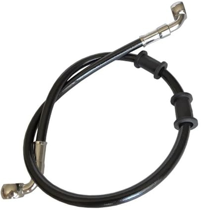Bremsenzubehör Motorrad-Dirtbike-Schlauch, 400–2200 Mm, Stahlflex, Verstärkt, Hydraulisch, Bremsleitung, Kupplungs- Und Ölleitung, Schwarz, 90°–90°(1400mm)