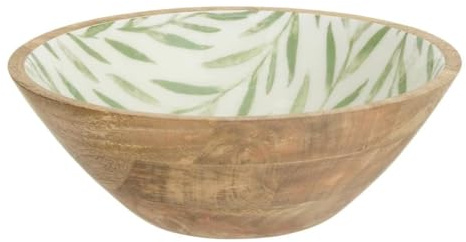 Paris Prix Secret de Gourmet - Saladier en Bois Inaya 30cm Vert Olive