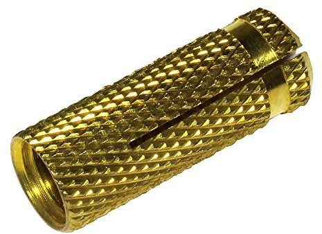 100 Stück Messingdübel M8 / Dm. 10 x 27,5 mm
