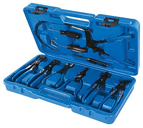 Silverline Hose Clip Removal Tool Set 9pce 18 - 54mm (984748), Blue