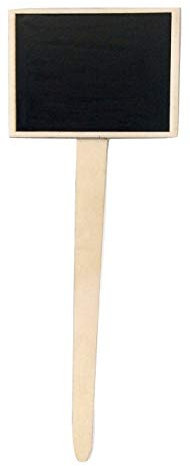10 x Chalkboard Planting Label Picks ~ Blackboard Signs with Stakes ~ Home Garden Decoration Weddings