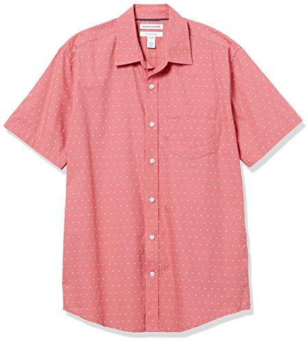 Amazon Essentials Homme Chemise en Popeline à Manches Courtes Coupe Régulière