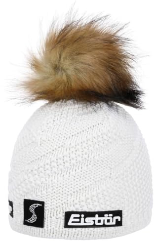 Eisbär Yva Lux Crystal SP Beanie Mütze Strickmütze Wintermütze Skimütze Damenmütze Damen/Herren - Made in Austria mit Futter, Futter Winter Herbst-Winter