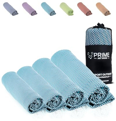 PRIME ART WOOD Toalla de viaje de bambú 100 x 50 cm 100 50 50 x 100 azul claro toallas de microfibra toallas de bambú toalla de viaje toalla de viaje toalla de bambú toalla de viaje toalla de bambú