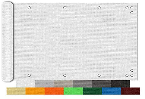 Yoosing Brise Vue pour Balcon 70x300cm, Brise Vue Pas Cher, Protection Contre Les Regards Brise Vue Anthracite pour Les balcons, Petites piscines - Blanc