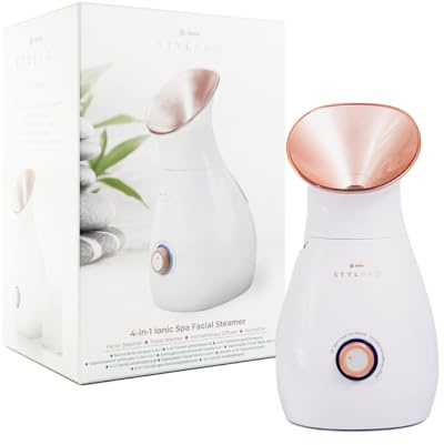 STYLPRO 4-in-1 Ionischer Gesichtsdampfer, Aromatherapie-Diffusor, Luftbefeuchter, Handtuchwärmer