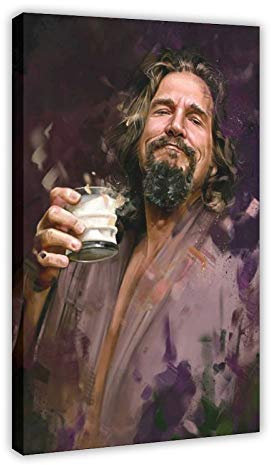 Filmposter The Big Lebowski, klassisches Design, Leinwand, für Schlafzimmer, Dekoration, Sport, Landschaft, Büro, Raumdekoration, Geschenk-Rahmen: 30 x 45 cm