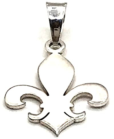 MASBARATA Pendentif fleur de lys en argent sterling 925/1000