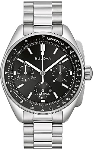 Bulova Reloj analógico de Cuarzo para Hombre con Correa de Acero Inoxidable 96K111, Negro, 96K111