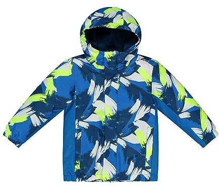 CMP Giacca da Bambino con Cappuccio Fisso Unisex - Bambini e Ragazzi, River-Petrol W1, 104