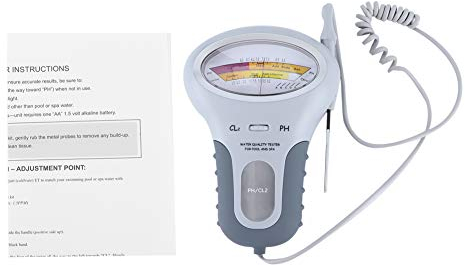 TOPINCN Wasserqualitätstester PH Wasserqualitätsmessgerät mit Schwimmbad für Messgeräte PH Flüssigkeitsreagenz Wassertestkits