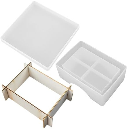 COHEALI Diy Kristall-epoxidharzform Silikon-untersetzerform Kunsthandwerksform Kreative Tassenuntersetzerform Silikon-spiegelform Für Diy-projekte