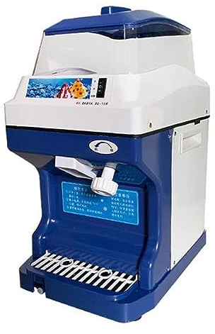 Electric Ice Crusher Commercial Ice Crusher ,300W Electric Snow Cone Machine with Stainless Steel Blades, Ice Shaving Machine with Safety On/Off Switch for Family, Restaurants, Bars Kitchen Machine