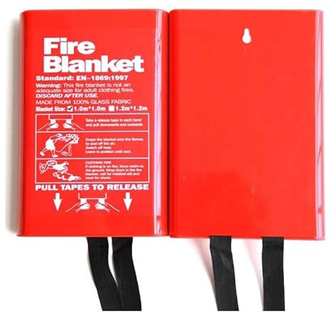 4S Fire Blanket for Kitchen and Home, Fiberglass Fire Safety Blankets for Survival, Flame Retardant Protection for Kitchen, Car, Workhouse 39 x 39 inc