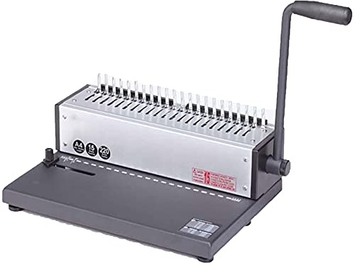 Locher Büroausrüstung 21-Loch-Dokumentenbindestanzmaschine, Lochstanzmaschine für das tägliche Büro (Farbe: Dunkelgrau)