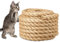 10 mm Thick Jute Rope, 10m Natural Jute String Twine for DIY Cat Scratcher, Garden, Bundling and Crafts Decoration (Brown)