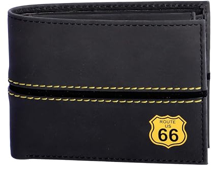 Route 66 - Carteras para Hombre - Cartera Hombre con Monedero- Cartera Tarjetero Hombre - Cartera Piel Hombre con RFID Hombres - Cartera Hombre Piel, Luis