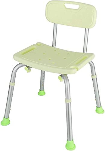 Sedile per vasca da bagno regolabile in altezza per adulti e anziani, sedia da doccia stabile con schienale, sedia antiscivolo di sicurezza per sgabello da bagno