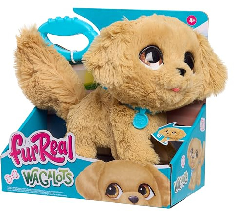 FurReal Wag-A-Lots Golden Retriever, Kids Toys for Ages 4 Up by Just Play