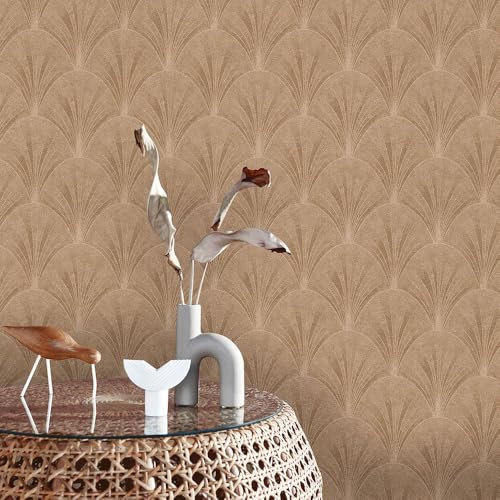 Erismann 10451-30 Elle Fächer Art Deco Papier peint intissé Motif graphique Doré métallisé
