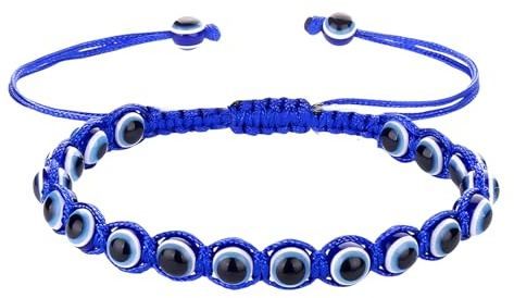 cotigo Pulsera de ojo turco (Azul multi-ojos turcos)