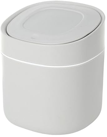 Carta Da Ufficio Con Coperchio A Pressione - Contenitore Multipesante Compatto Per Domestico, Organizzatore Di Cosmetici Con Separatori Per Carta Di , Tampone E Rifiuti | Secchio