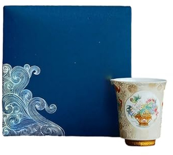 Tasse à thé chinoise rétro en céramique blanche, tasse à thé Kung Fu - Porcelaine blanche (Kexin)