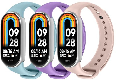 Ainiv 3-20 Pièces Bracelet pour Xiaomi Mi Band 8/9/10 | Bracelets de Remplacement Xiaomi, à Dégagement Rapide, Silicone Réglable Bracelet Montre Connectée pour XiaoMi Mi Band 8/9/10