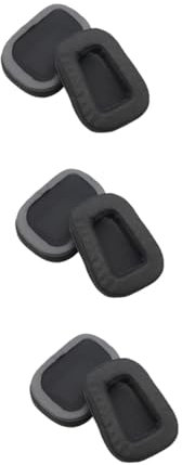 3 Pezzi Cuscinetti Auricolari Ricambio per Cuffie Nero Superficie Accessori per Cuffie Gaming Comfort e Garantiti