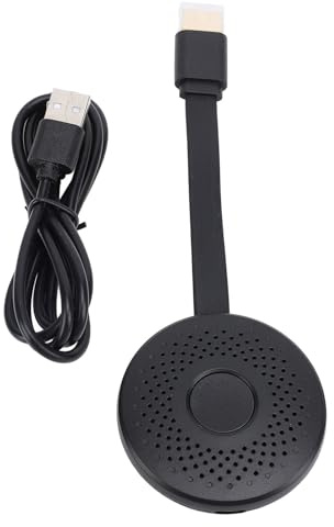 Pssopp Adaptador Dongle de Pantalla HD Inalámbrico 4K Ultra Claro, Espejo de Pantalla para Alimentación USB C 2,4G 5G WiFi TV Monitor Soporte