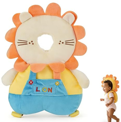 Baby Kopfschutz AUEJACKY Kopfschutz Baby, Baby Head Protector, Baby Kopfschutz Kissen, Einstellbare Säugling Kissen Rucksack, Für 4-24 Monate Kleinkinder Laufen Lernen －Rosa, Schmetterlin (H)
