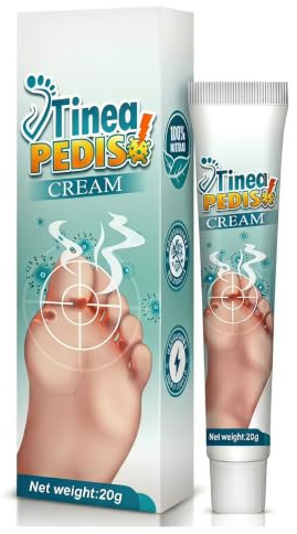 Crema Para Pies, Crema para Pie de Atleta, Crema para el cuidado de los pies, PrevencióN Del Pie De Atleta, Alivia La PicazóN Y Protege Contra Los Olores Desagradables, Refresca Los Pies, 20g