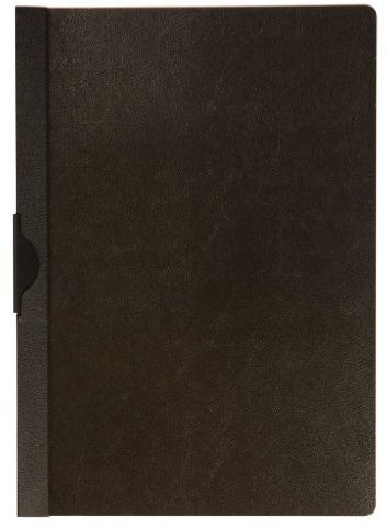 Q-Connect KF00459 Klemm-Mappe/Klemmmappe A4 Farbe: Transparent Schwarz