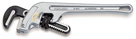 End Pipe Wrench, Aluminum, 14 in. L