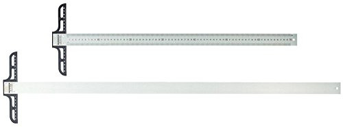 RUMOLD 313100 Präzisions-Zeichenschiene aus Stahl, 100 cm